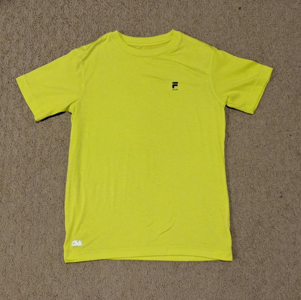 Fluorescent Yellow Fila T-shirt